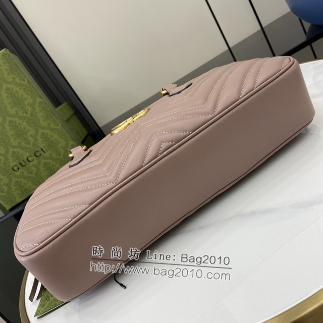 Gucci專櫃古馳最新款MARMONT中號手提包頂柄包 jh2268型號：795218
